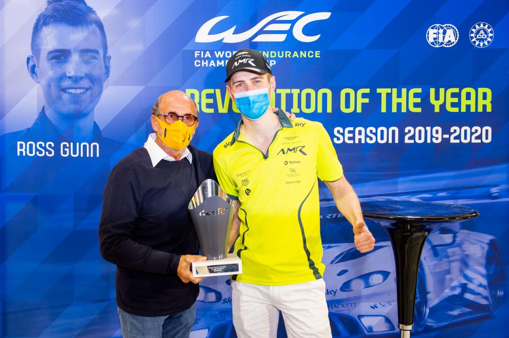Ross Gunn est la révélation de la saison 2019-2020, récompensé par Richard Mille, Président de la Commission Endurance FIA.