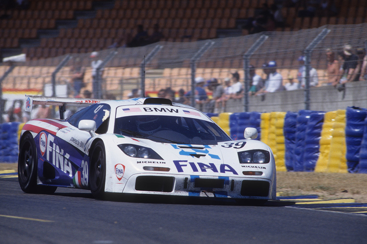 La McLaren F1 GTR avec laquelle Johnny Cecotto s'est classé huitième des 24 Heures du Mans en 1996.