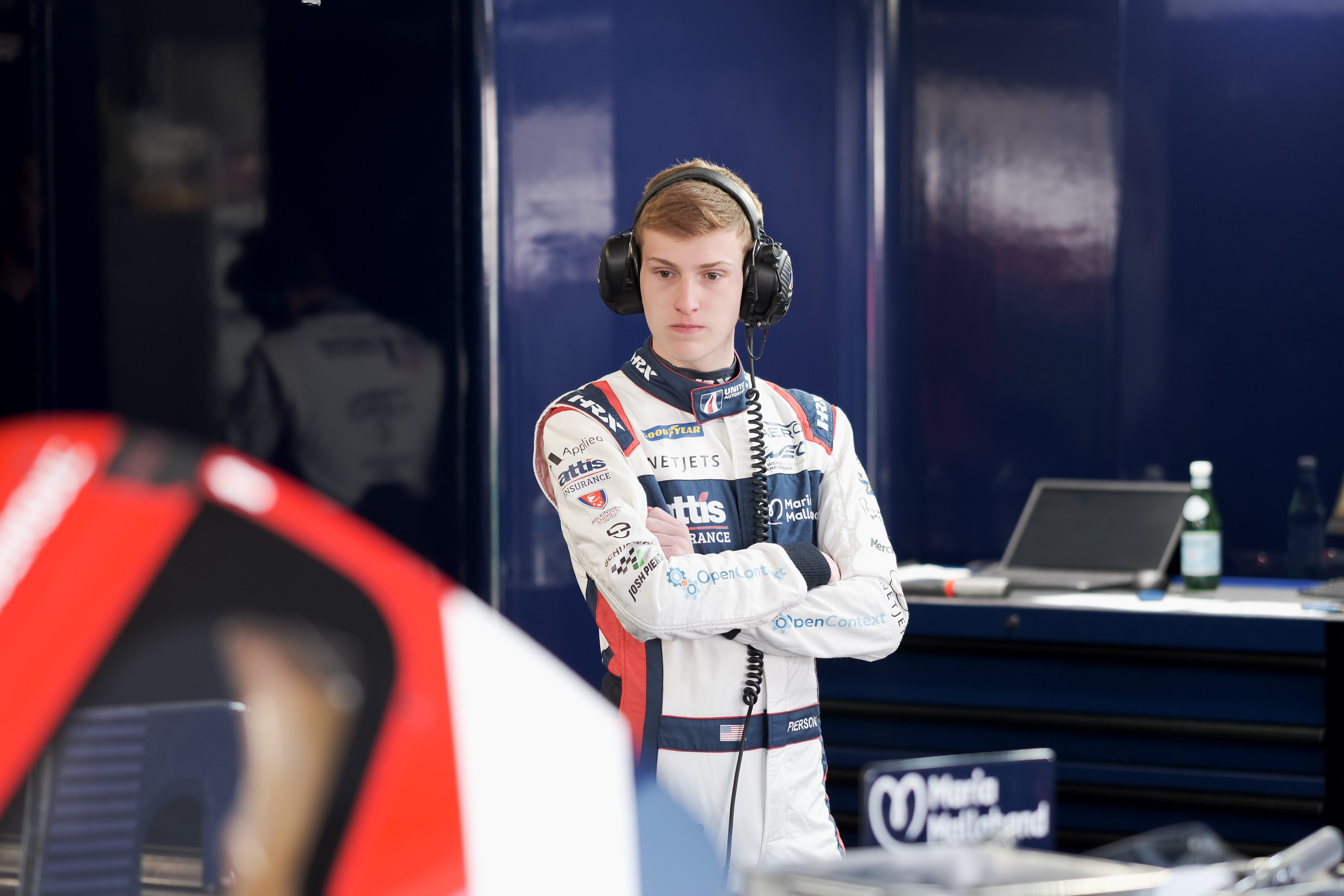 Joshua Pierson, plus jeune pilote au départ des 24 Heures du Mans en 2022, continue son bonhomme de chemin chez United Autosports en LMP2.
