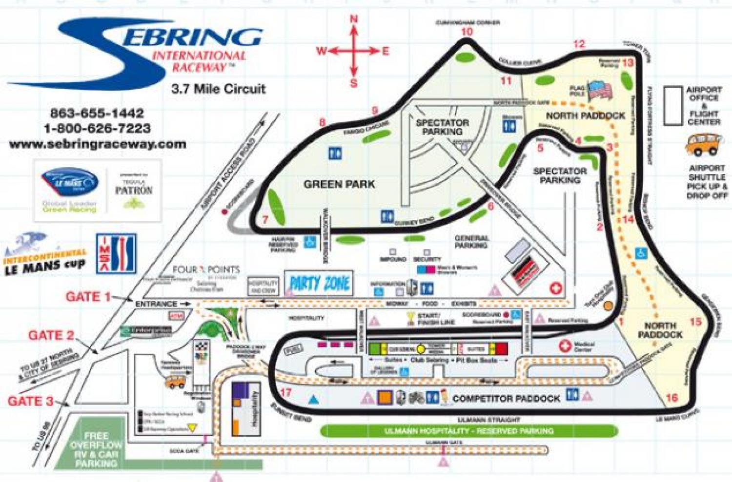12 Hours of Sebring Legendary race track