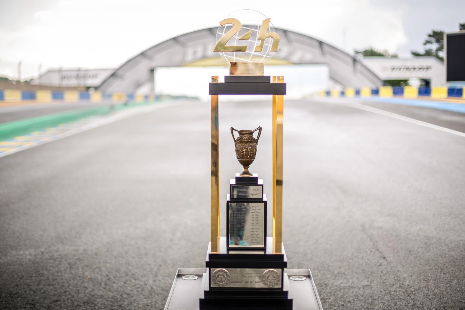 The 24 Hours of Le Mans winners' trophy has arrived at the Circuit