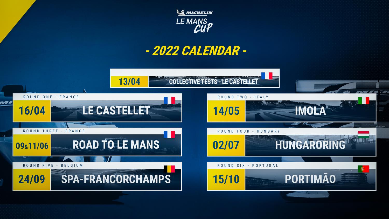 Michelin Le Mans Cup – Seven races on the 2022 calendar | 24h-lemans.com