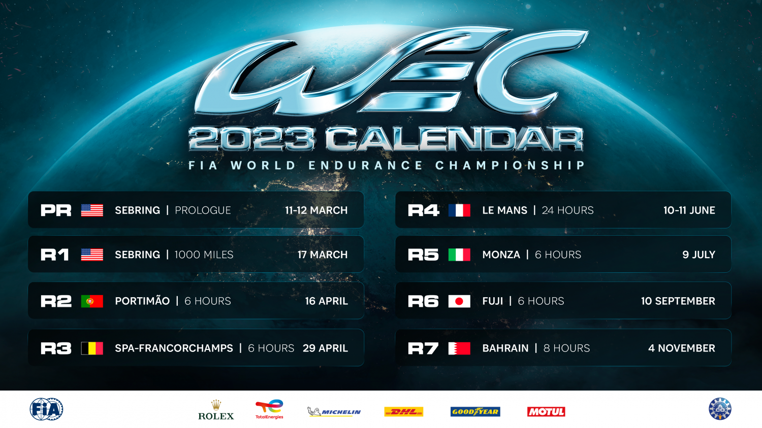 World Endurance Championship schedule