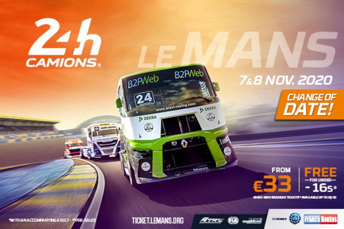 Le Mans 24 Hours Camions International Truck Race postponed to 7–8 November 2020