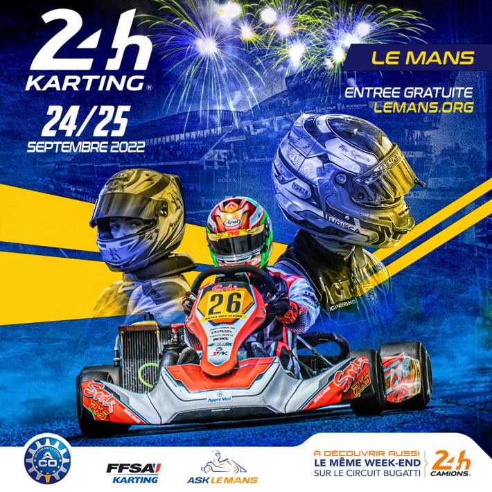 Rendez-vous les 24 et 25 septembre 2022 pour la 35e édition des 24 Heures Karting